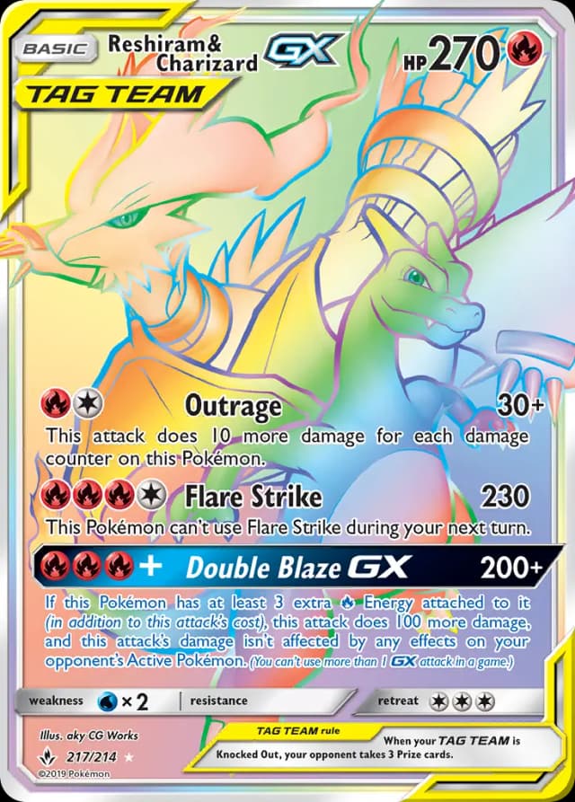 Reshiram & Charizard GX