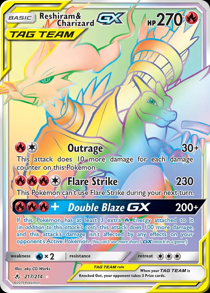 Reshiram & Charizard GX