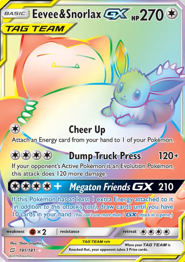 Eevee & Snorlax GX
