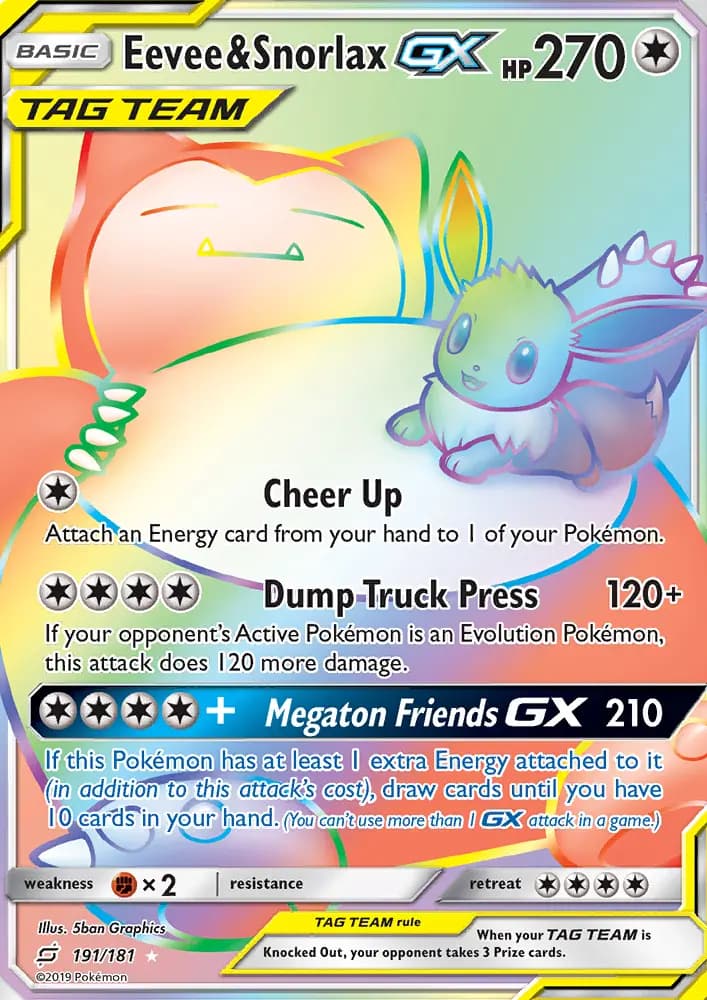 Eevee & Snorlax GX